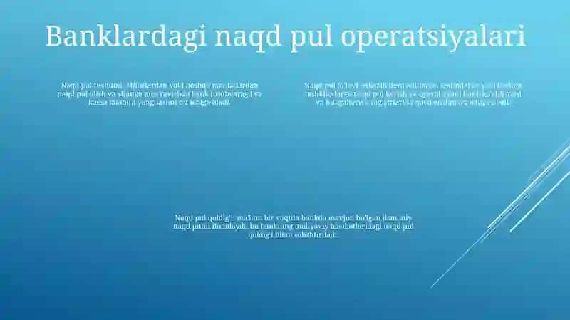 Banklarda Kassa Operatsiyalarning Buxgalteriya Hisobi 3