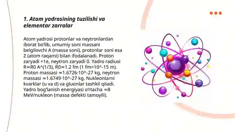 Atomning yadroviy tuzulishi 3