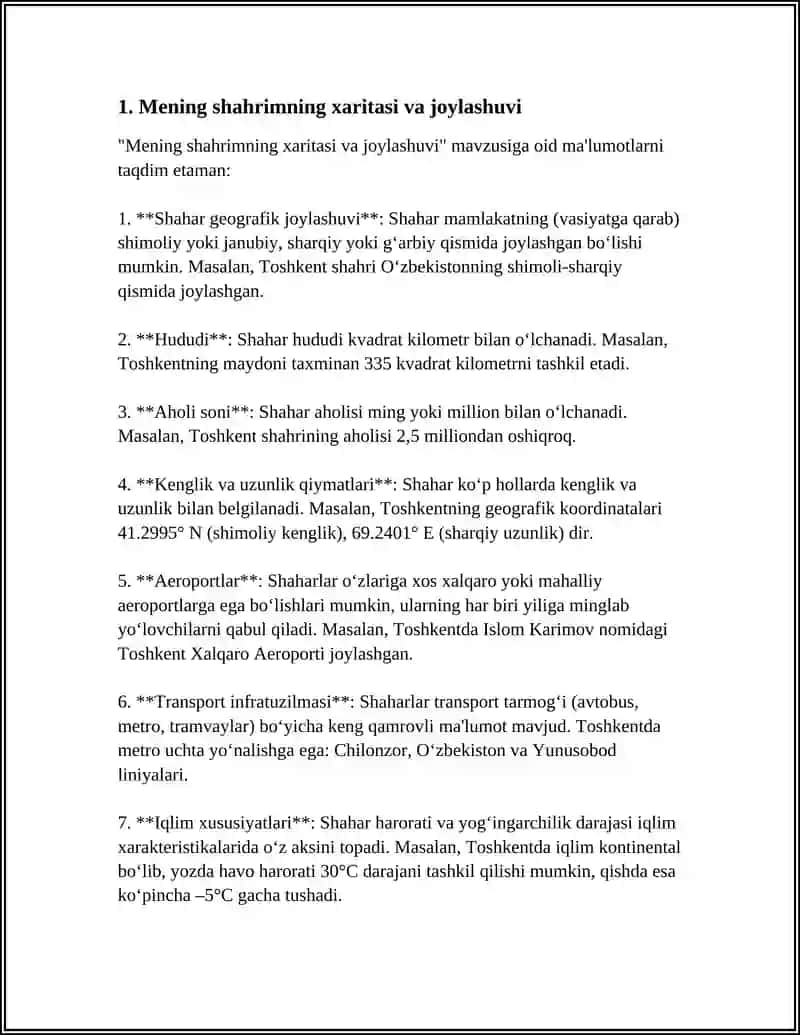 MY TOWN Referat 3