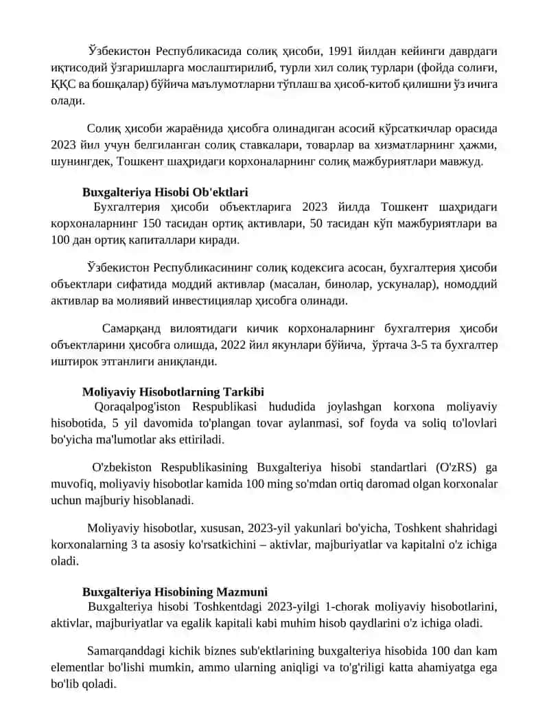 Buxgalteriya va hisob kitoblari 3