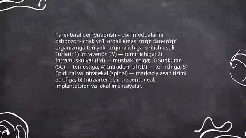 Parenteral dori yuborish 3