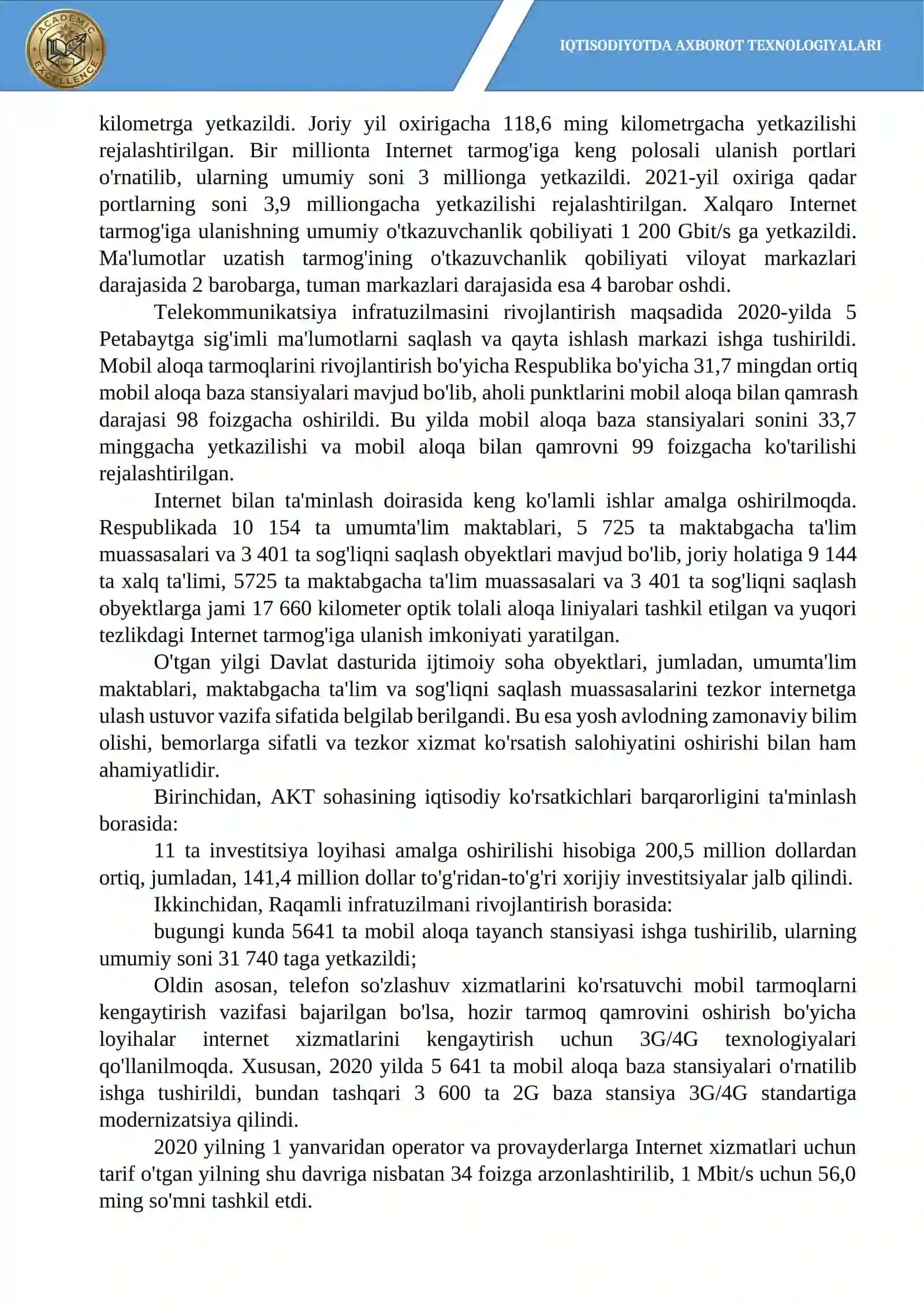 Iqtisodiyotda axborot texnologiyalari 3