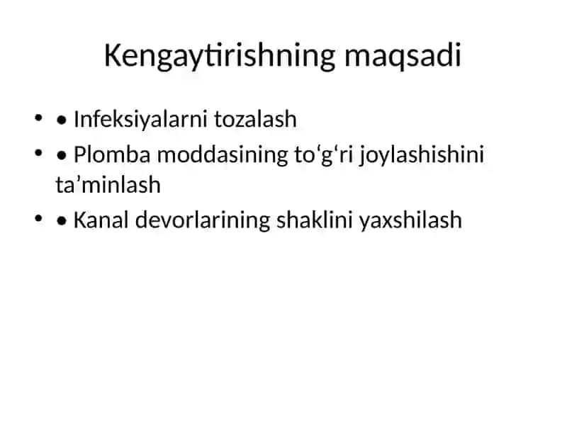 Ildiz kanallarini kengaytirish usullari 3