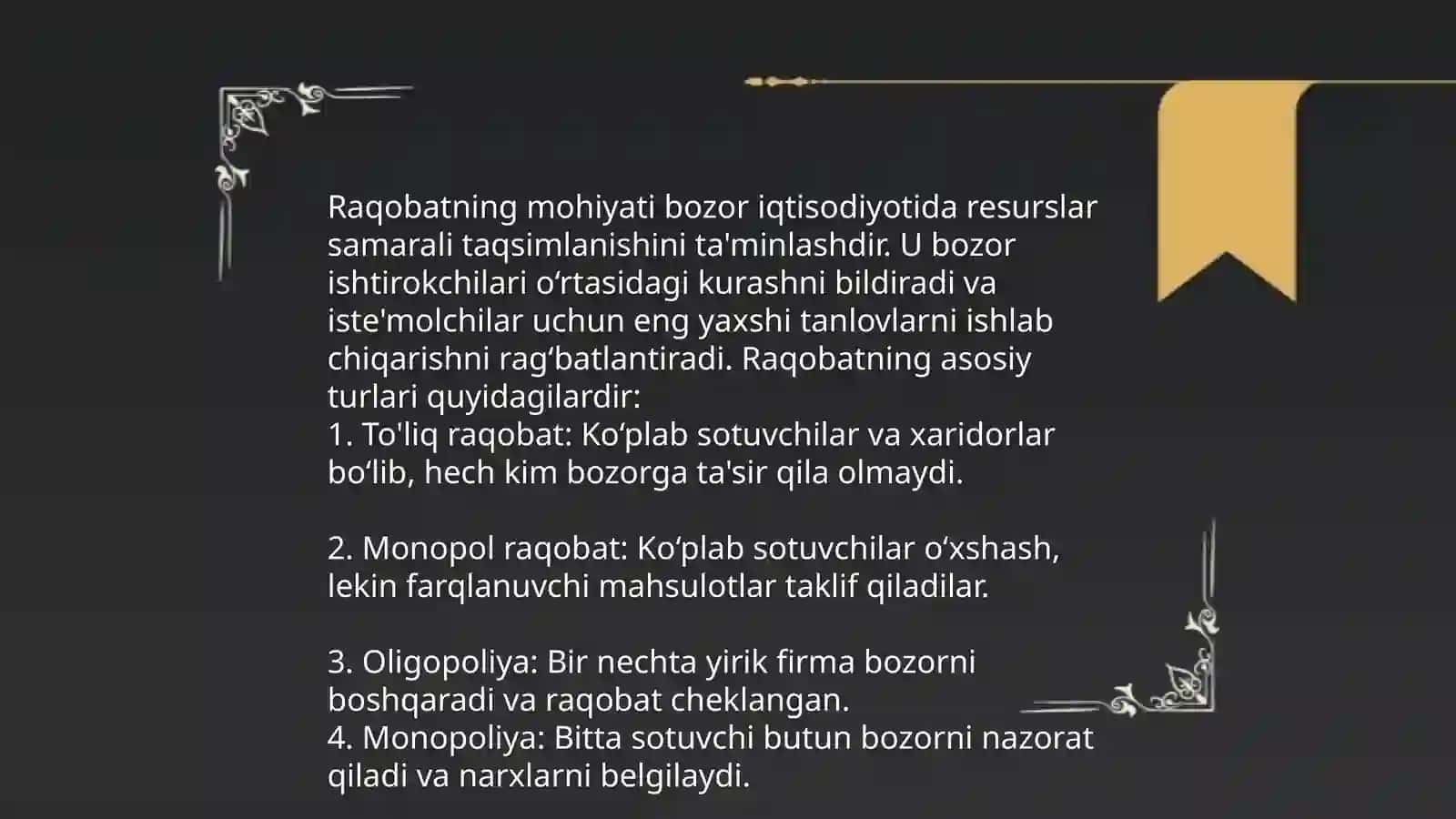 Raqobat va Monopoliya 3