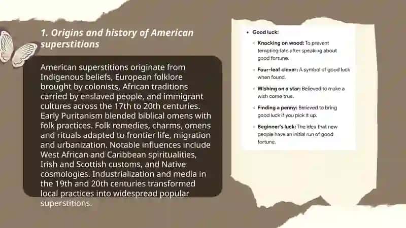 Believes and superstition in America culture 3