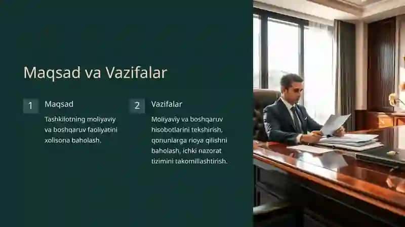 Audit Dasturini Tuzish va Undan Foydalanish 3