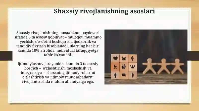 Shaxs rivojlanishi, tarbiyasi va ijtimoiylashuvi 3