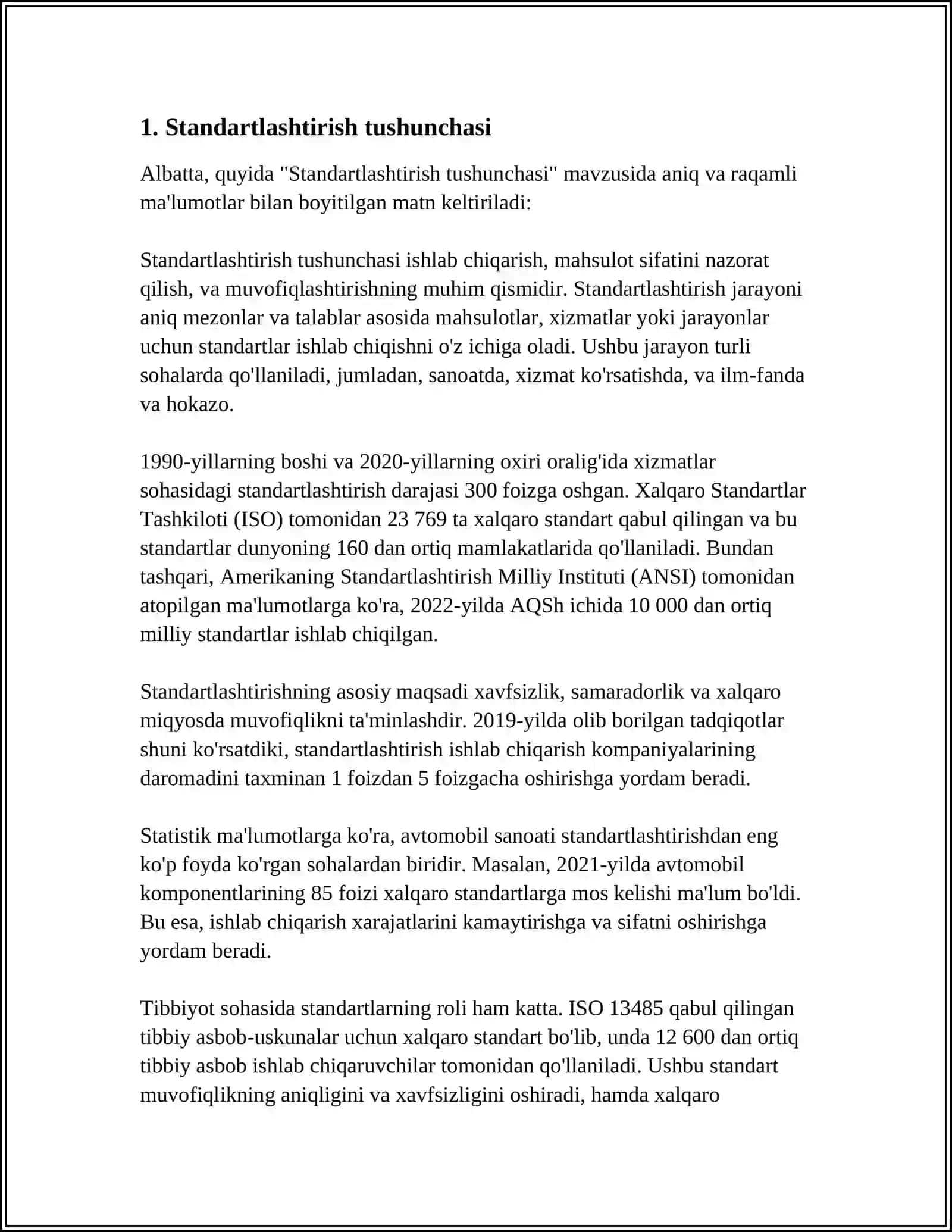 STANDARTLASHTIRISH VA UNING AXAMIYATI 3