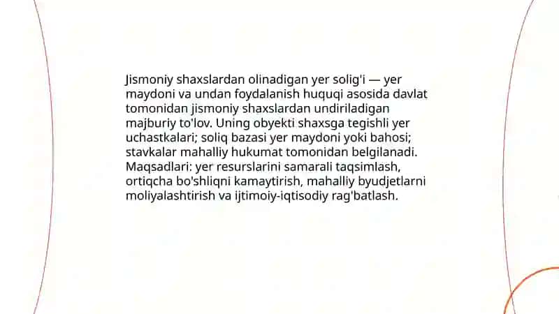 Jismoniy shaxslardan olinadigon yer solig'i 3