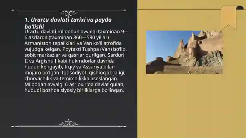 Urartu davlati Tarixi 3