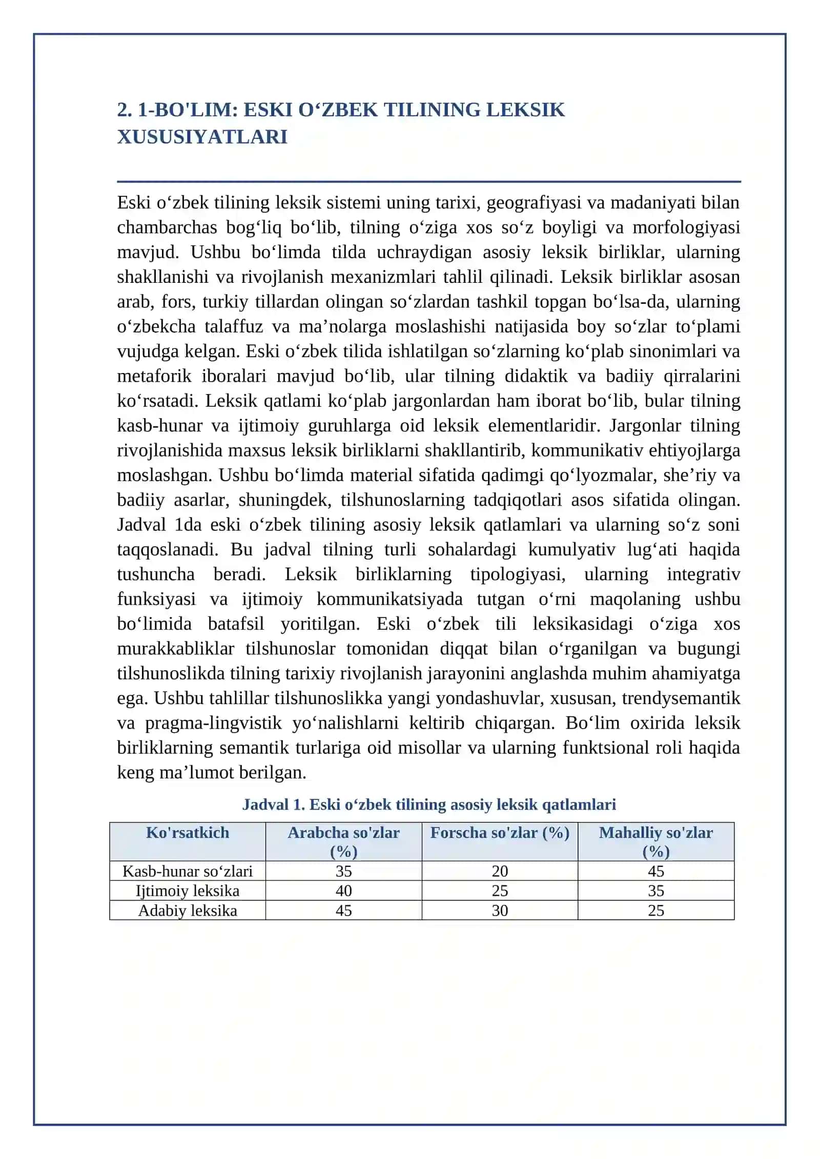 Eski oʻzbek tili va jargonlarning lingvistik tahlili 3