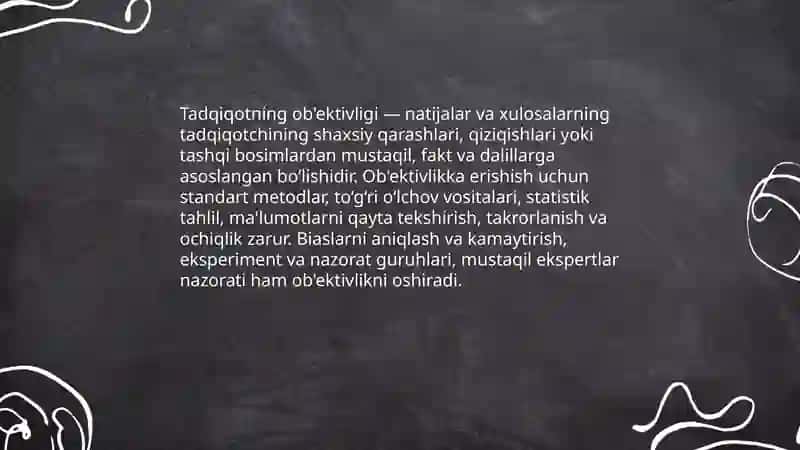 Tadqiqot tamoyillari 3