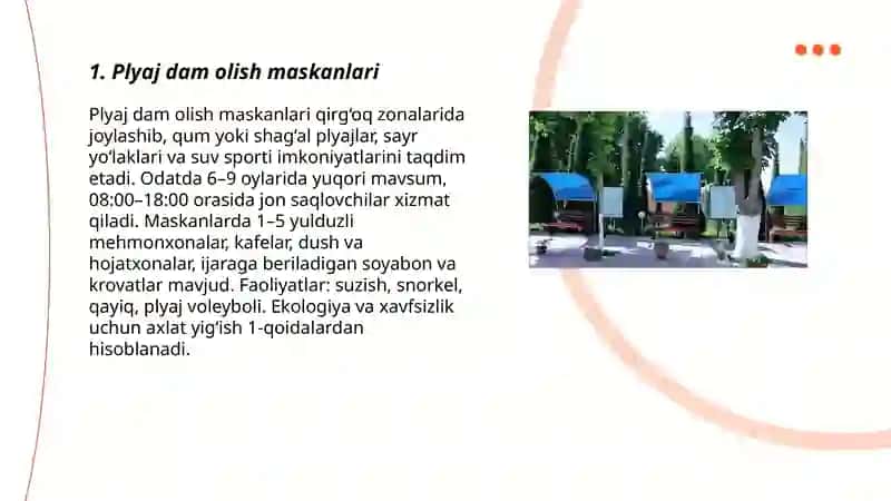 Plyaj dam olish maskanlari 3