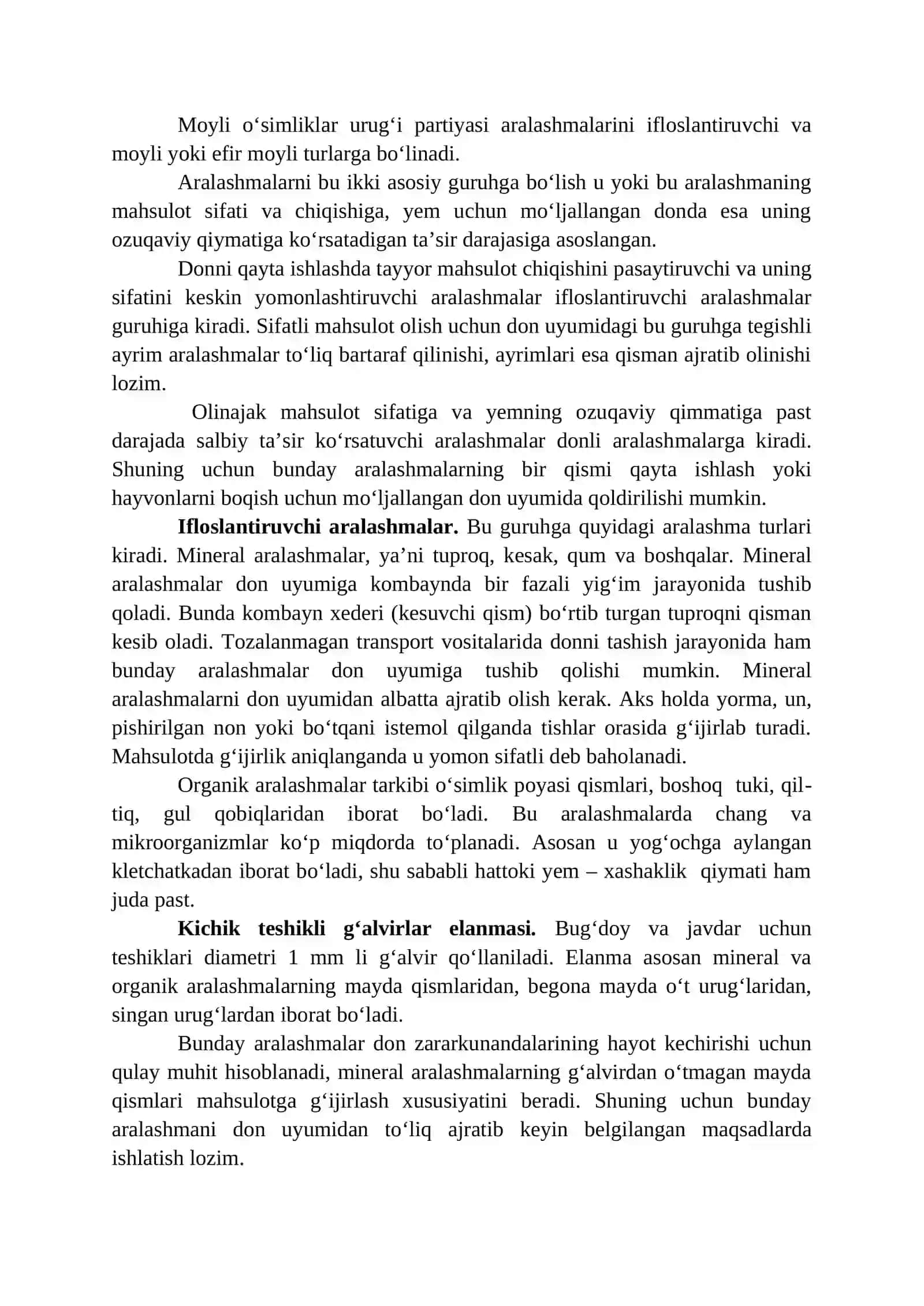 Don uyumining ifloslanganligi 3