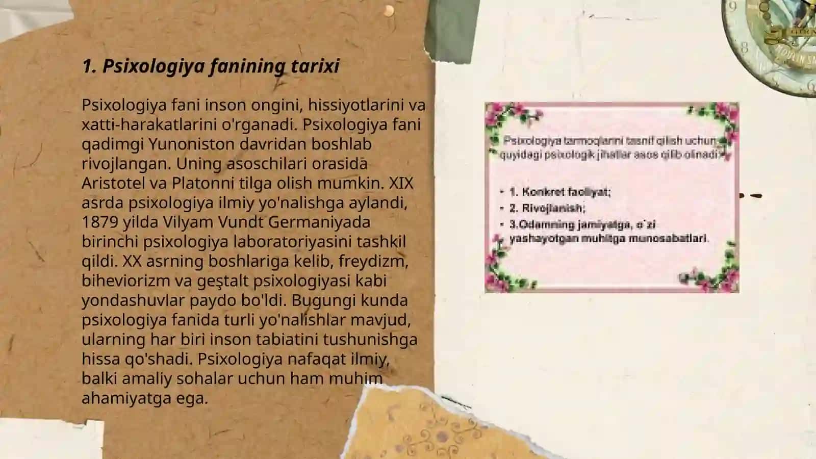 Psixologiya fanining tarixi 3