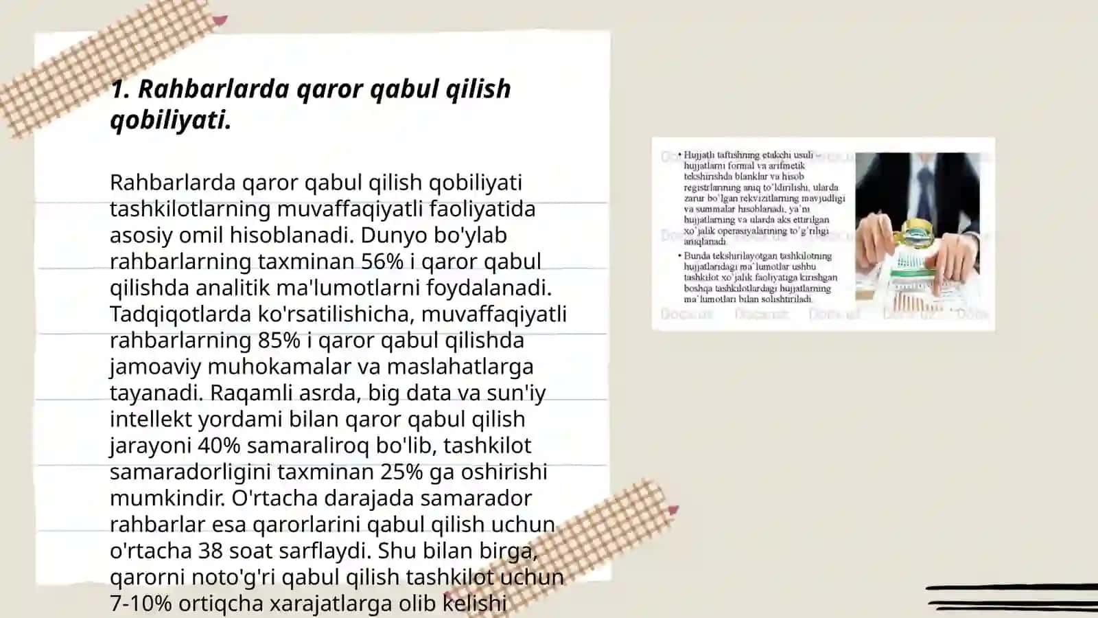 Rahbar faoliyatida zarur biladigan muhim sifatlarni aniqlash karera turlari va bosqichlari 3