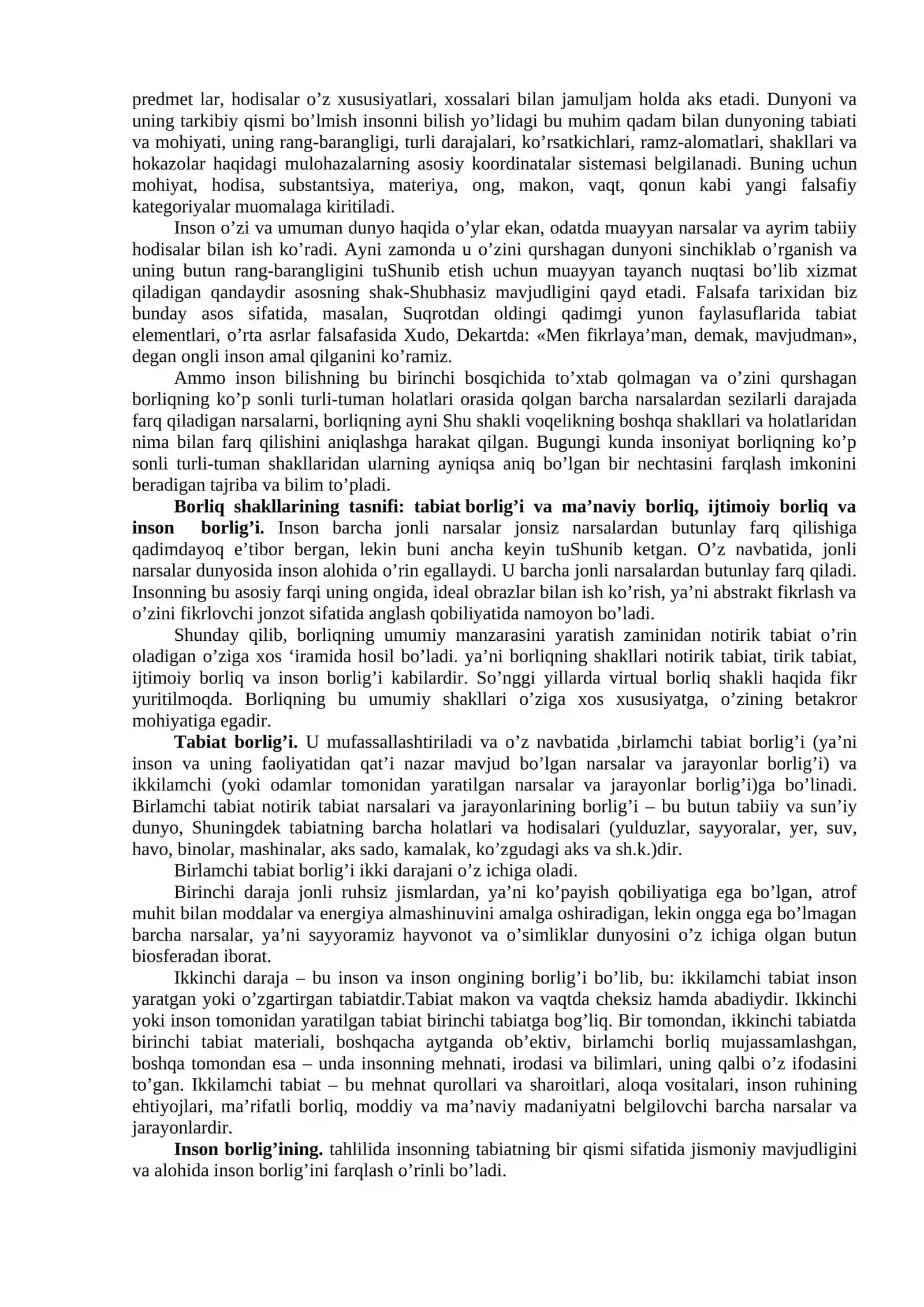 BORLIQ VA RIVOJLANISH FALSAFASI 3