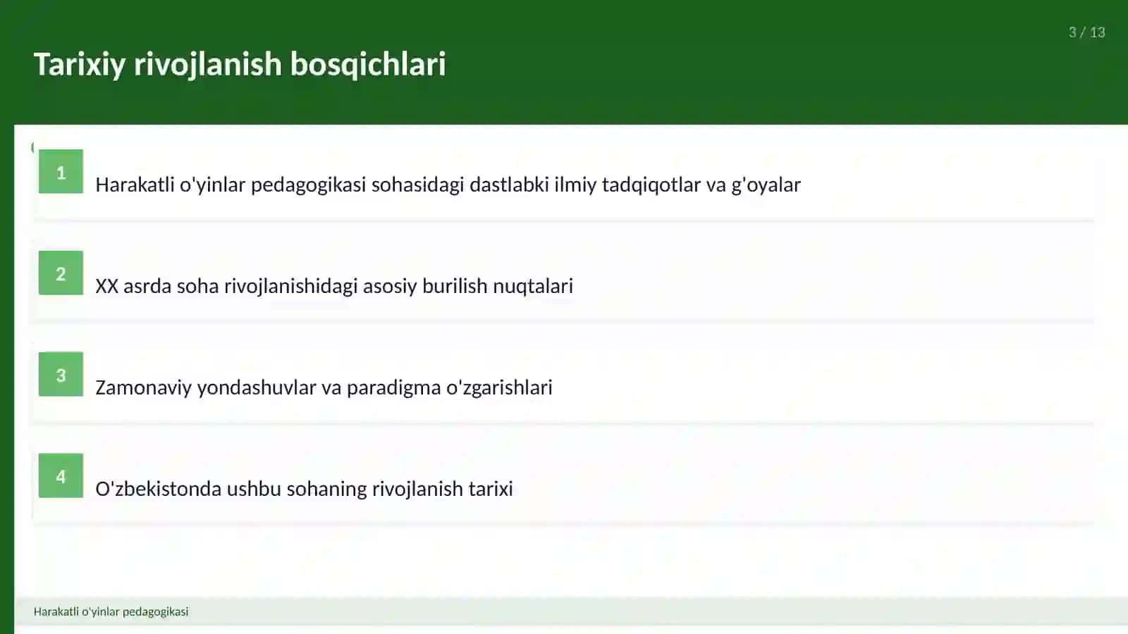 Harakatli o'yinlar pedagogikasi 3