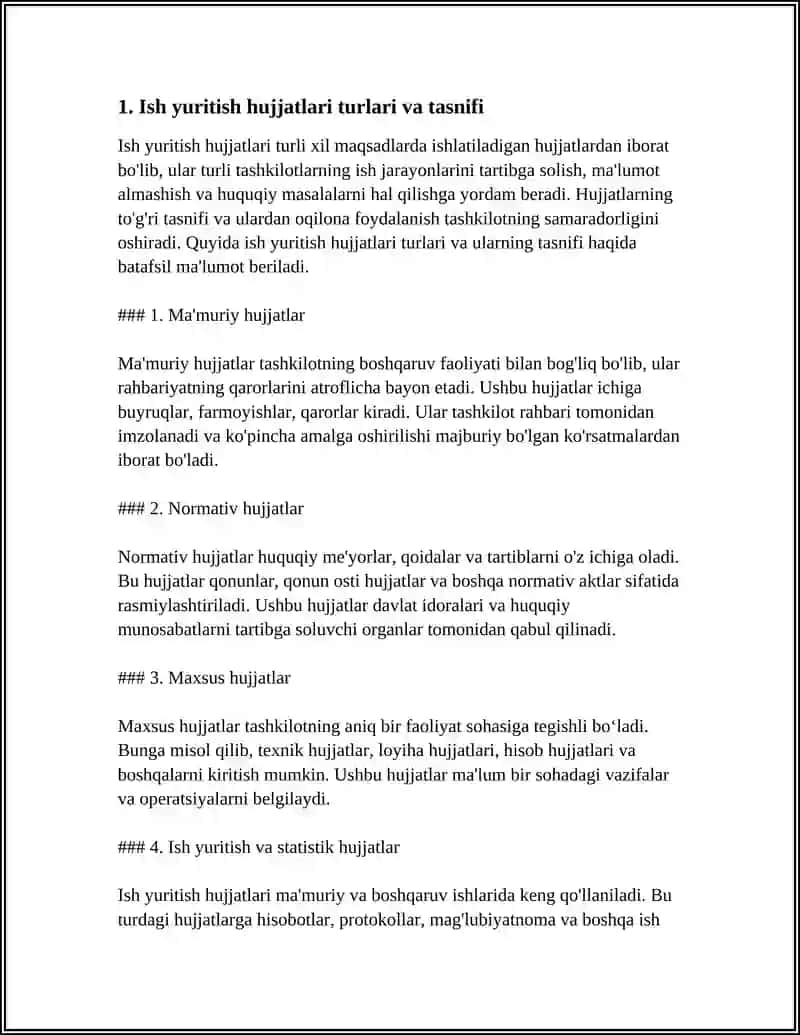 OʻZBEK TILIDA ISH YURITISH HUJJATLARI 3