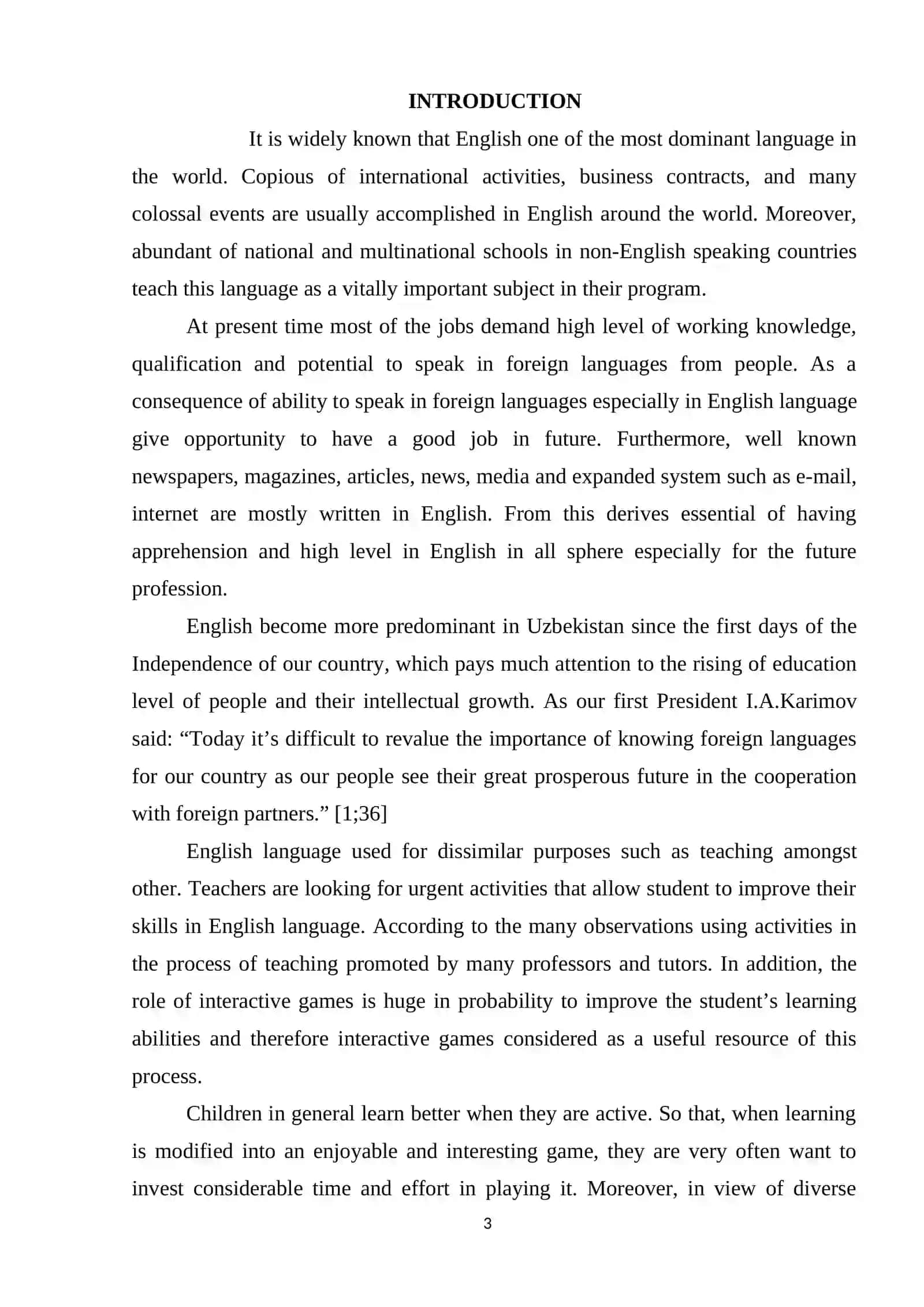 Course Work: Ways of teaching writing for young learners 3