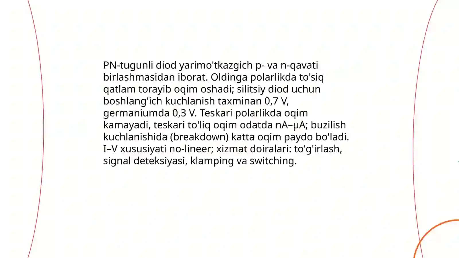 PN-tugunli diodlar 3