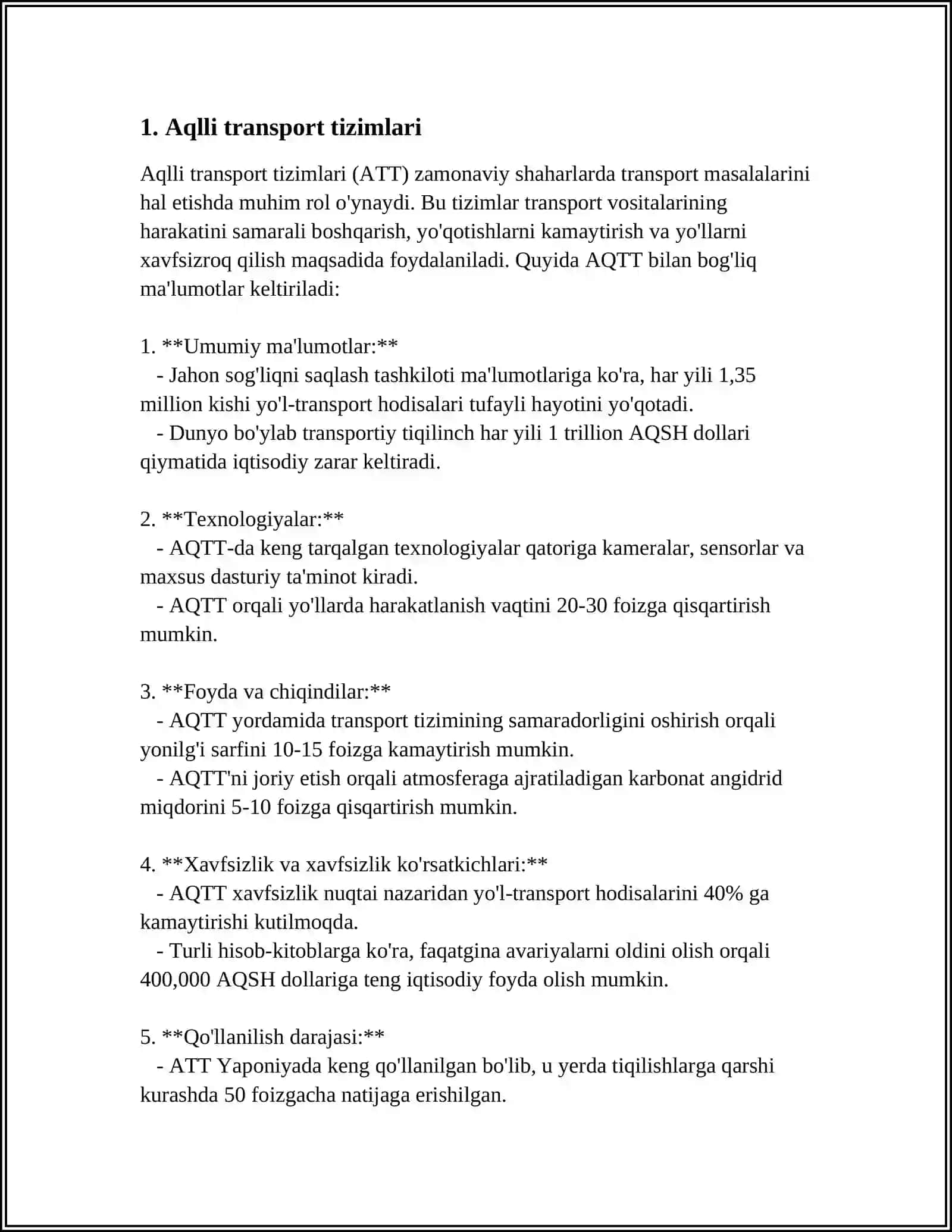 TELEMATIKA TIZIMI BUYICHA CHETEL TAJRIBASI 3