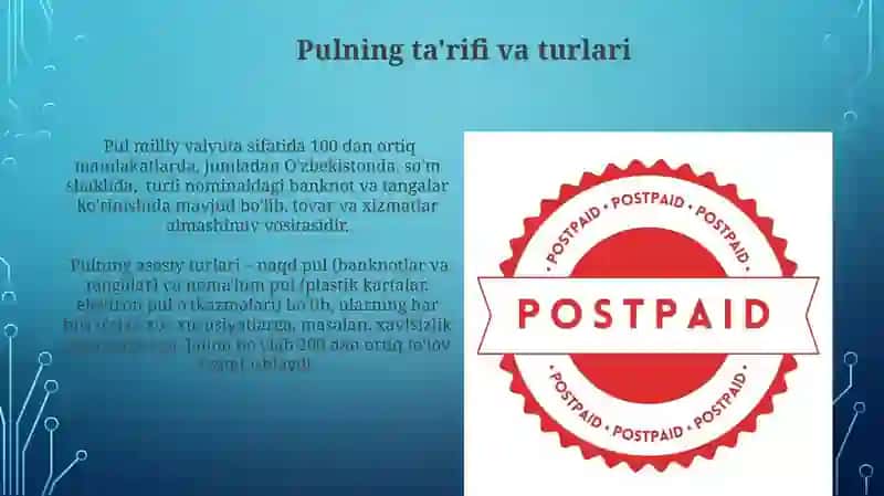 Pulning iqtisodiyotdagi roli 3