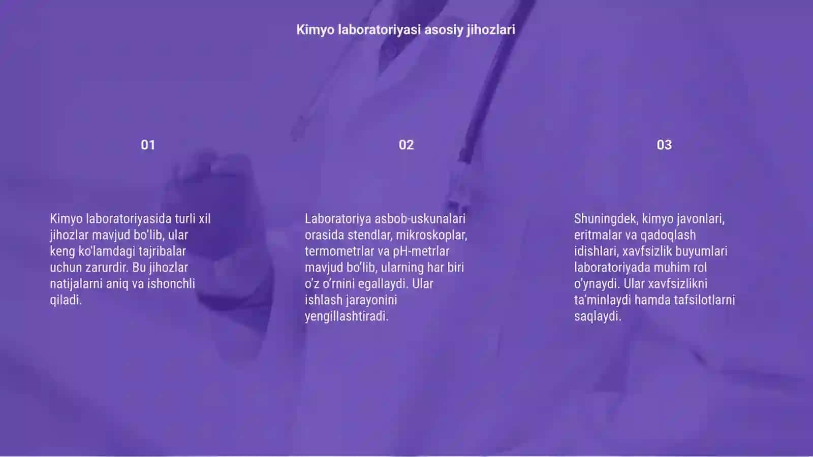 Kimyo laboratoriyasida ishlatadigan jihozlar 3