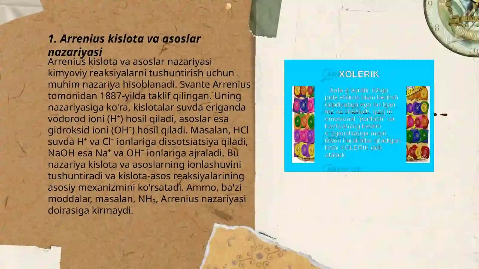 Arrenius kislota va asoslar nazariyasi 3