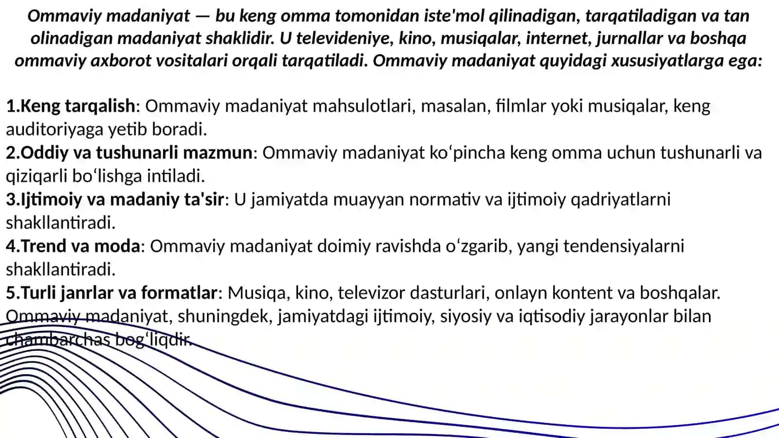 Ommaviy madaniyatning talab va takliflari 3