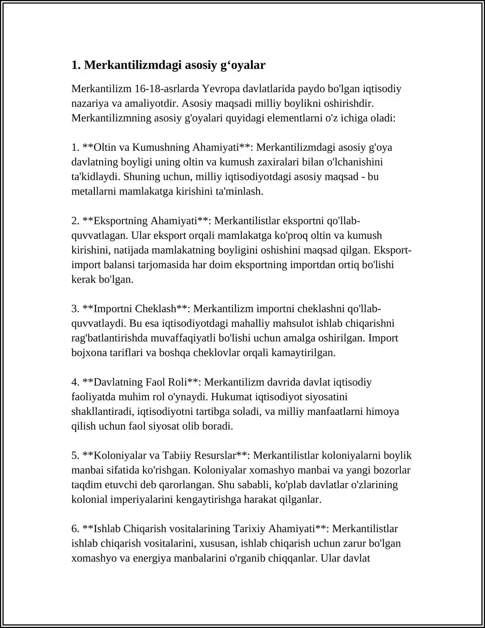 MERKANTILIZM VA HOZIRGI ZAMON 3