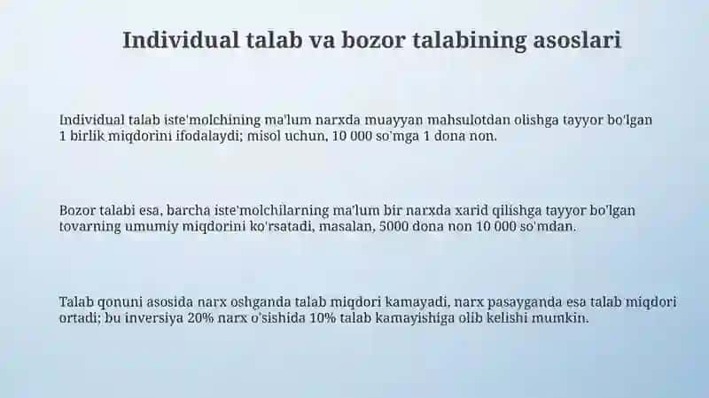 Individual talab va bozor talabi 3