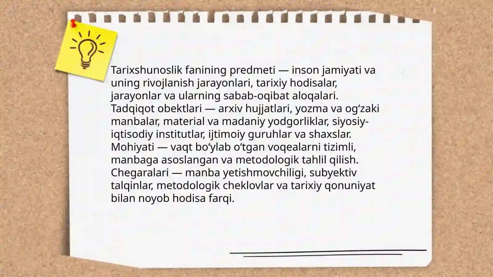 Tarixshunoslik  fanining  predmeti,maqsad  va  vazifalari 3