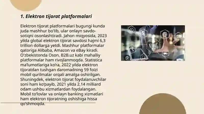 Iqtisodiyotda elektron beznesdan foydalanish 3