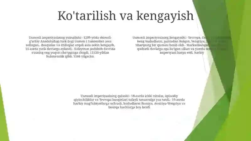 Usmoniylar Davlatining Qulashi 3