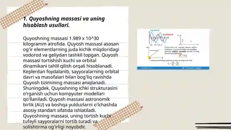 Quyosh sistemasi jismlarining massalarini hisoblash 3