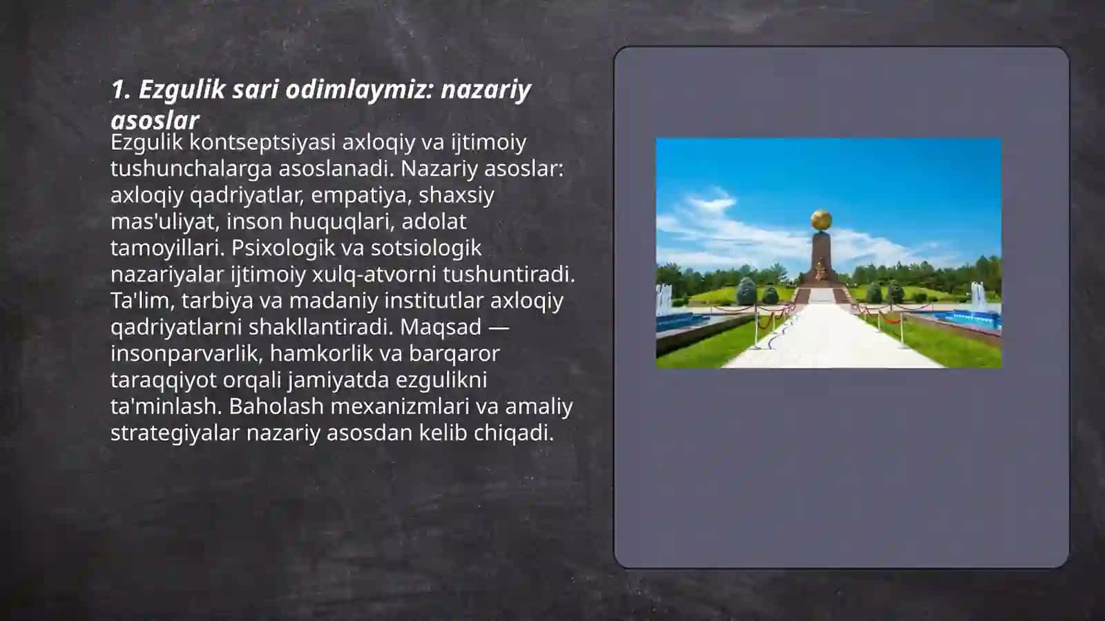 Ezgulik sari odimlaymiz 3
