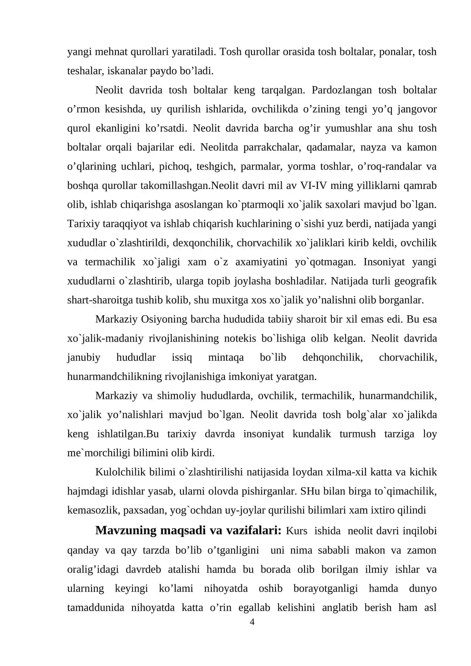 Neolit – yangi tosh davri tarixi 3