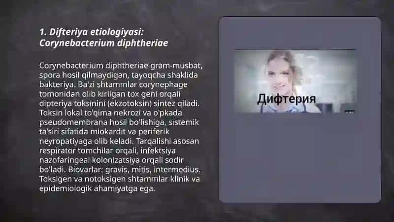 Difteriya kasalligining kelib chiqish sabablari va asoratlari 3