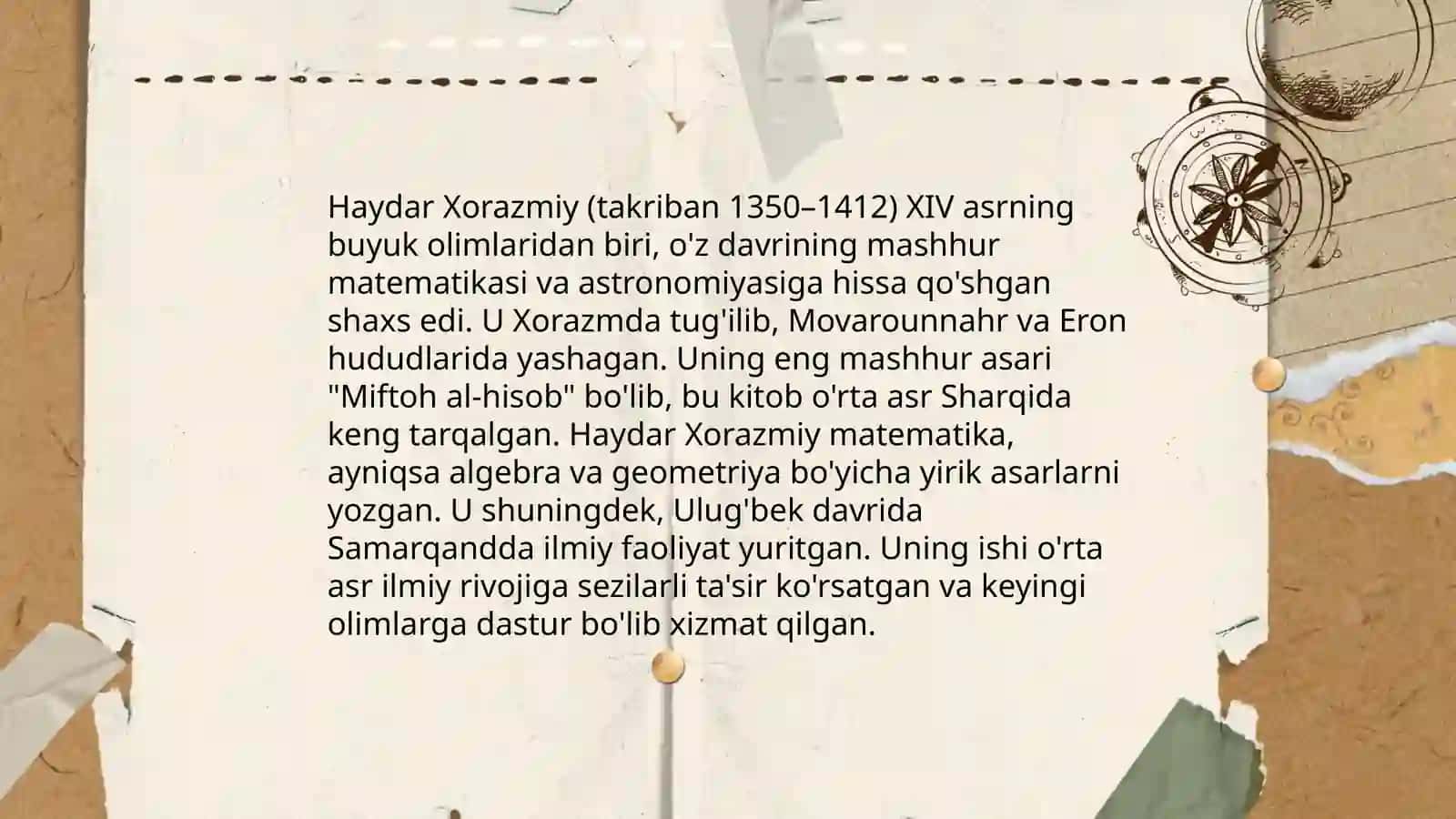 Haydar Xorazmiy va Durbeklarning hayoti va adabiy merosi 3
