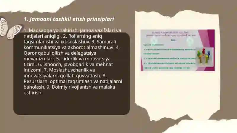 Jamoani tashkil etish 3