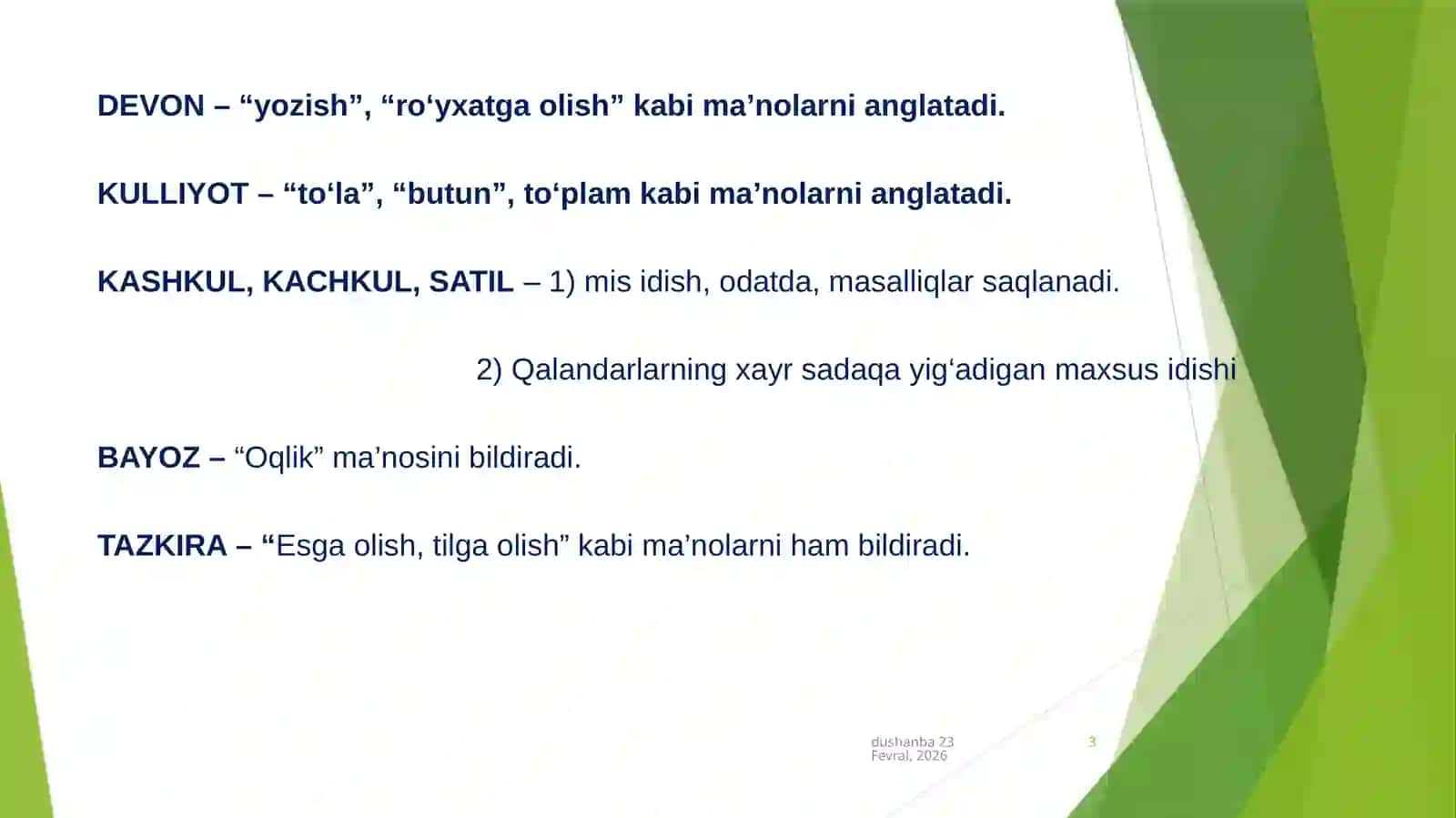 Badiiy va ilmiy asarlarning matniy o‘ziga xosliklari 3