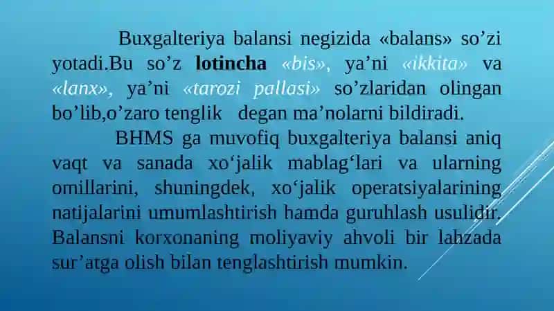 Buxgalteriya bilansi 3
