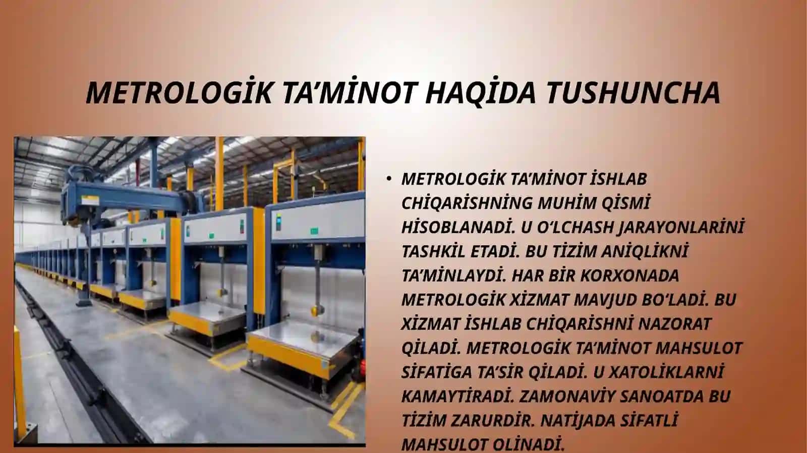 Ishlabchiqarishning metrologik ta'minoti 3