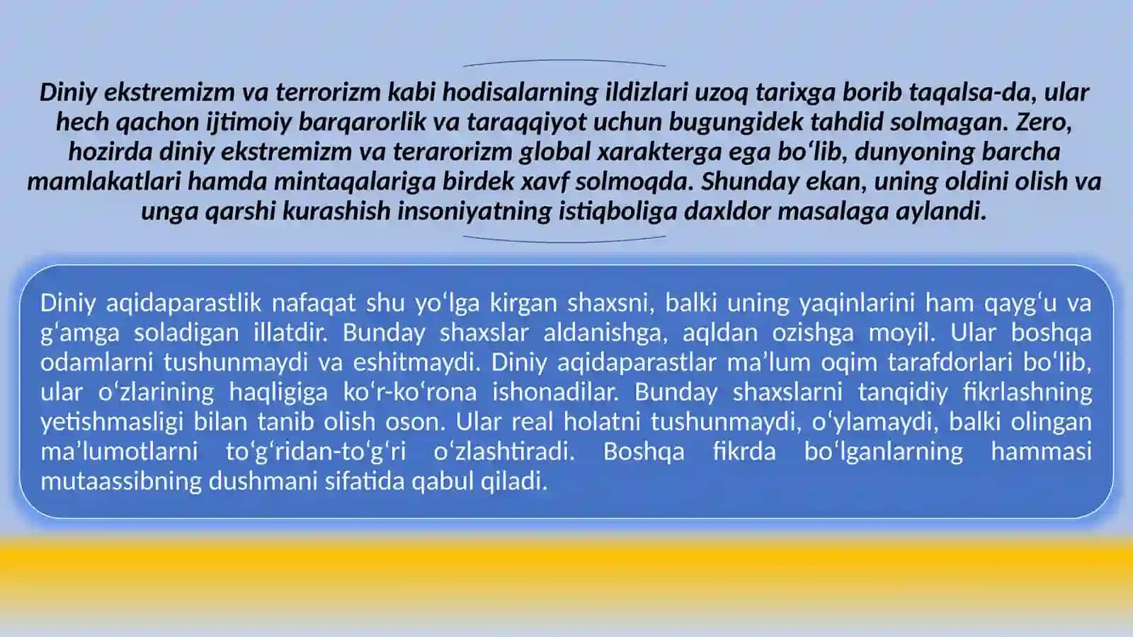 Diniy Fanatizm va Fundamentalizm 3