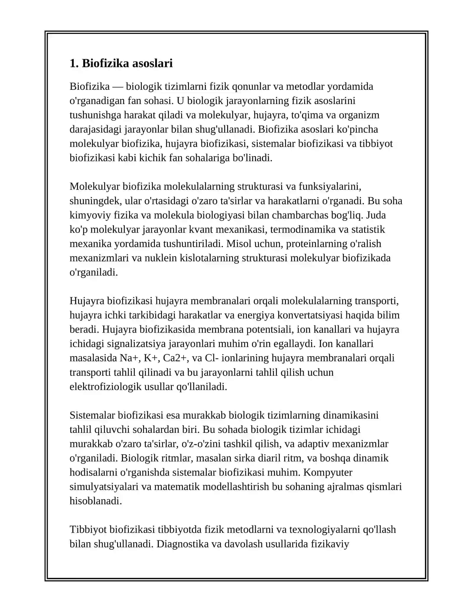 Biofizika asoslari 3