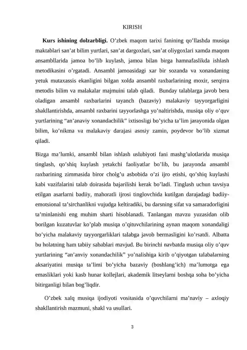 Nasr bo`limi guruh sho`balari. Ustoz shogird an’analari 3