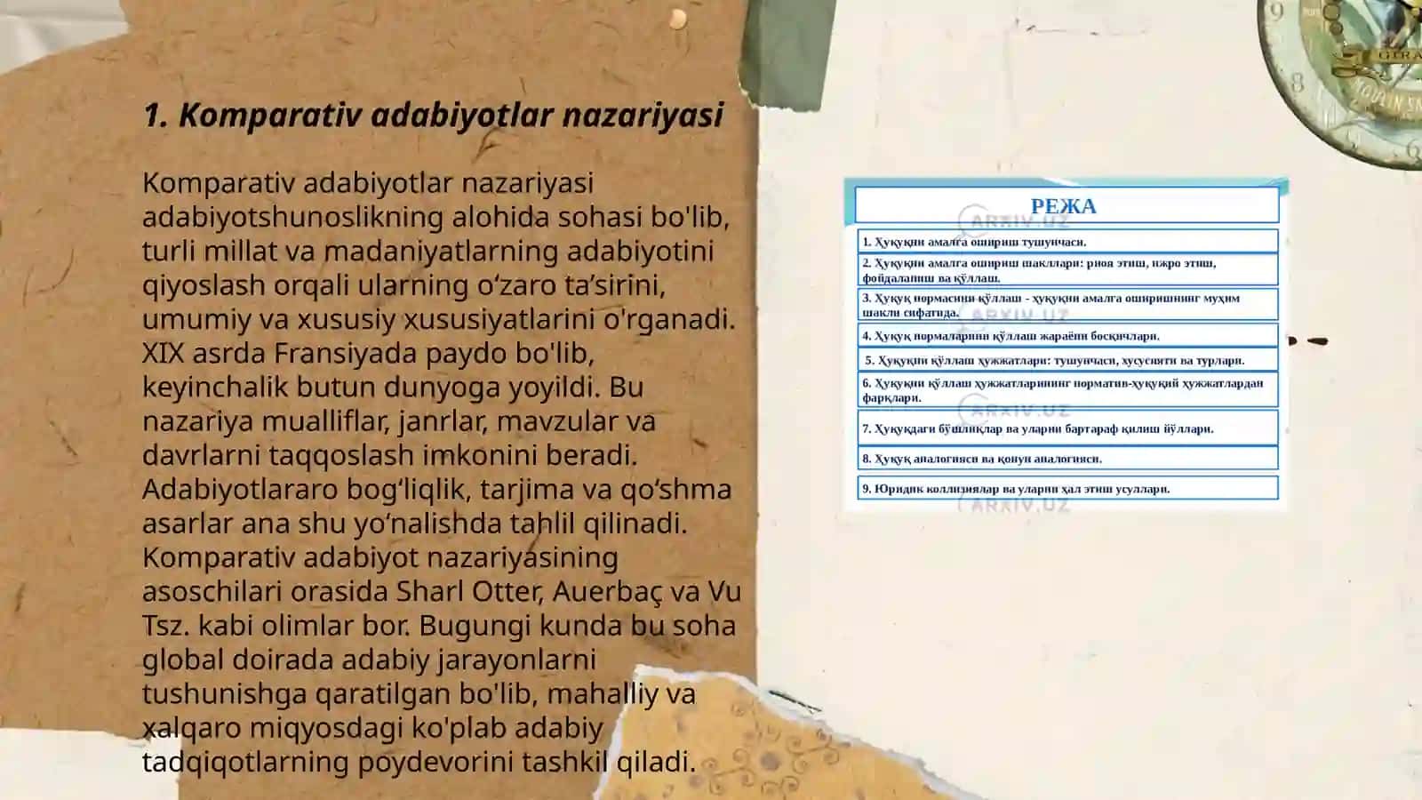 Komparativistika nima 3