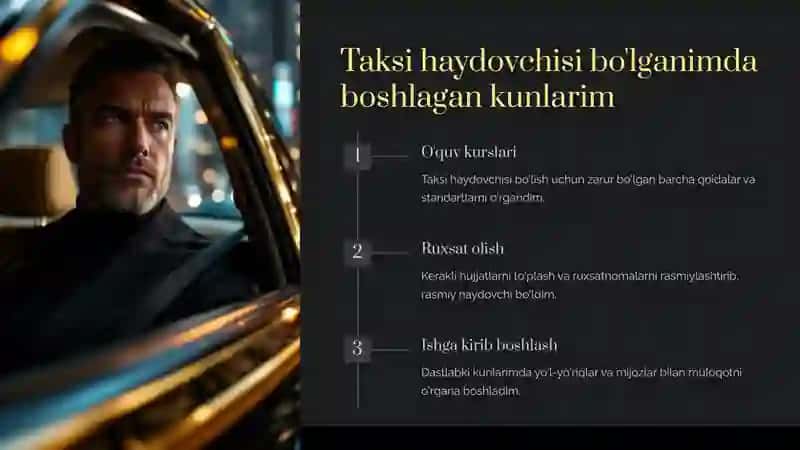 Mening kasbim - taksis 3