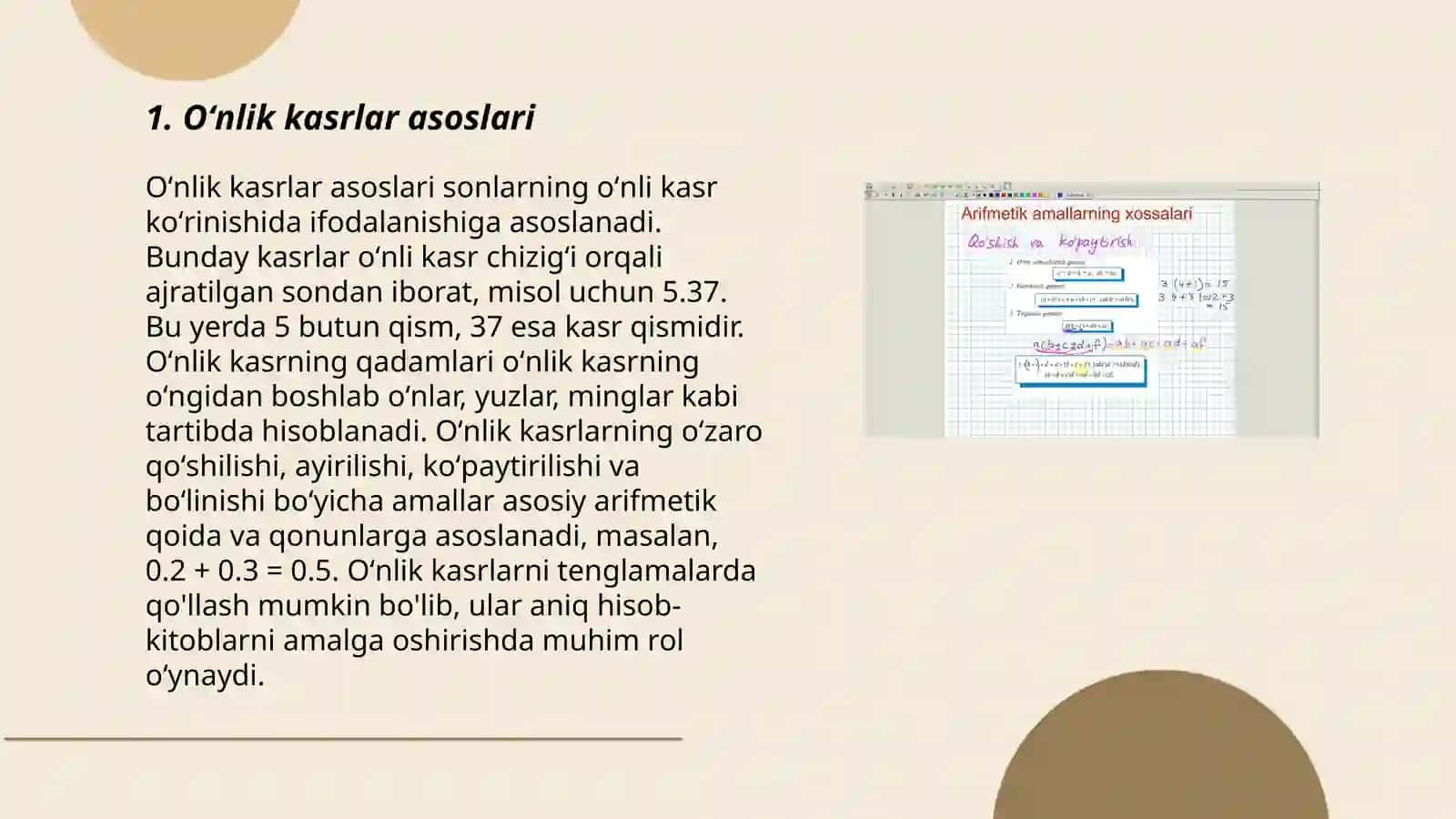 Oʻnlik konsentrida arifmetik amallarni oʻrgatish metodikasi 3